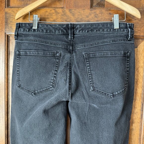 Charter Club Black Lexington Straight 5-Pocket Jeans 14 Short - Picture 8 of 10